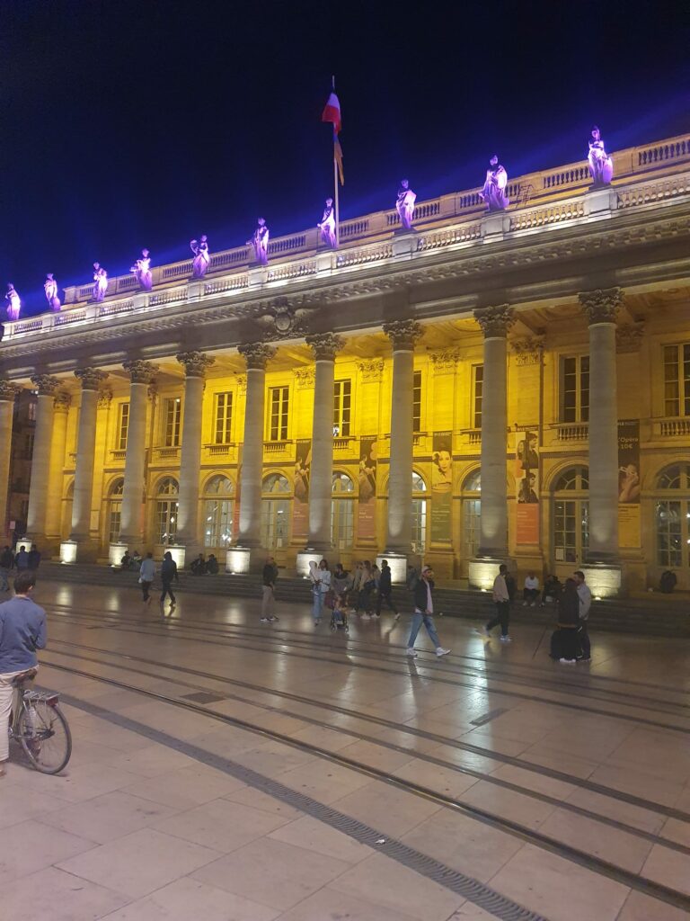 Grand Théâtre de Bordeaux de nuit – Opéra de Bordeaux centre-ville